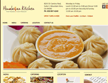 Tablet Screenshot of himalayan-kitchen.com